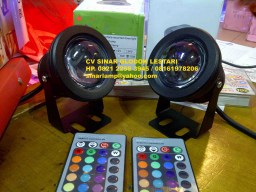 Lampu Sorot Kolam Air Mancur LED 10W Cembung Hitam Lampu Sorot Kolam Air Mancur LED 10W Cembung Hitam